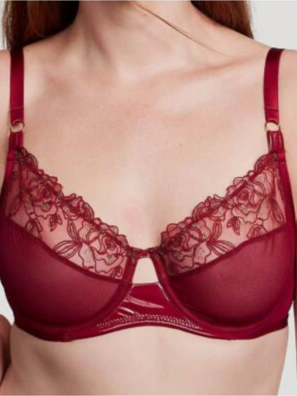 Victoria's Secret Very Sexy Fabulous Midnight Affair Demi Bra 38G Red* NEW!